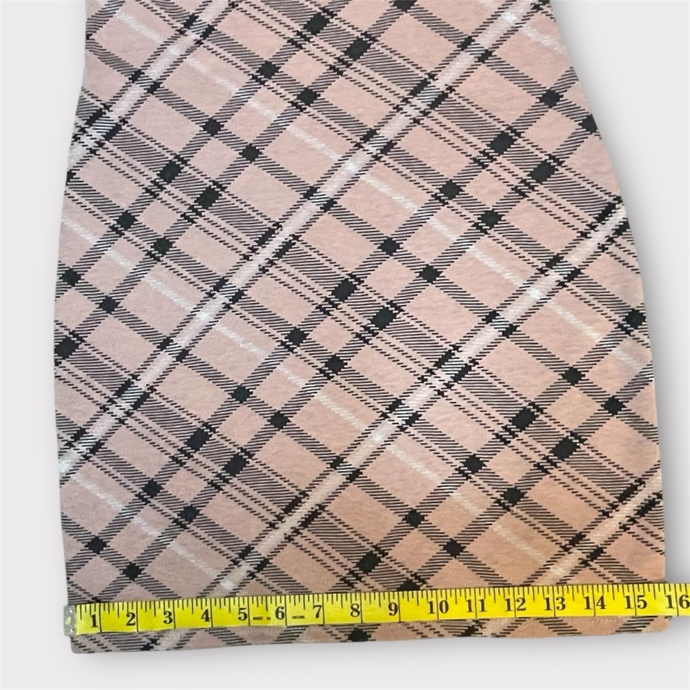 Rue 21 XS Pink Plaid Bodycon Mini Dress Y2K Preppy Aesthetic - Picture 9 of 11